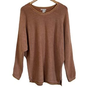 Carbon2Cobalt Women’s Pullover Knit Sweater Relaxed Fit Dolman Sleeve Medium